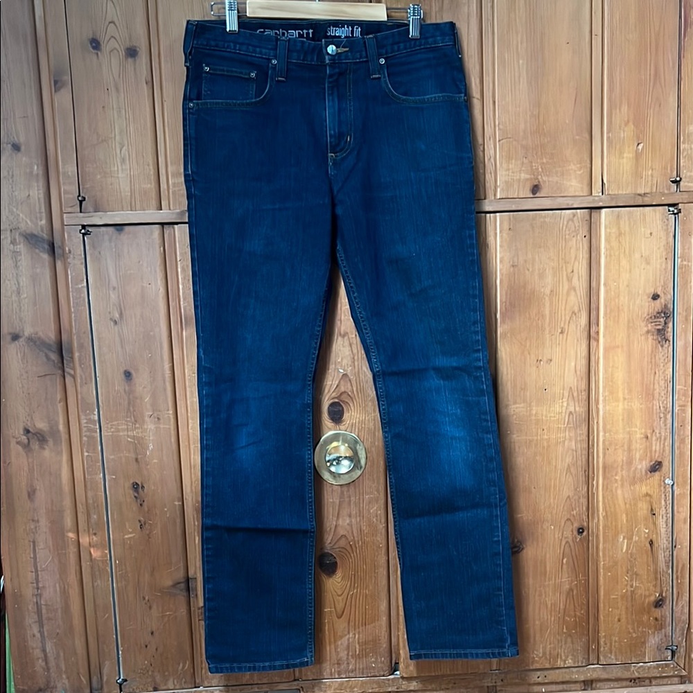 Carhartt Blue Straight-Leg Jeans Classic Denim